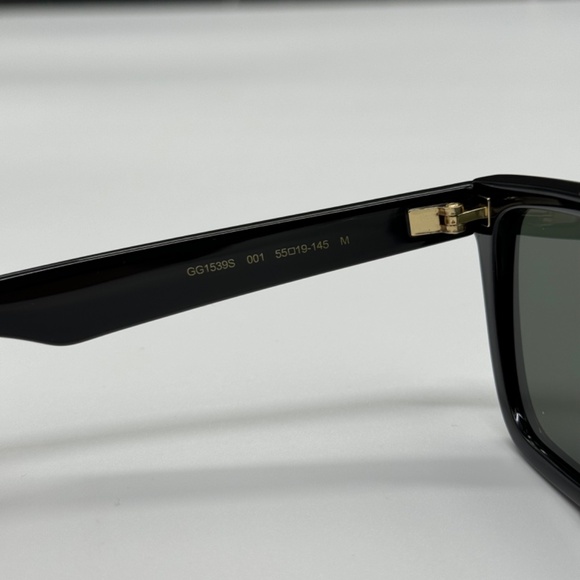 NEW GG1539S 001 GUCCI BLACK GREY CAT EYE UNISEX GUCCI SUNGLASSES - Picture 9 of 12